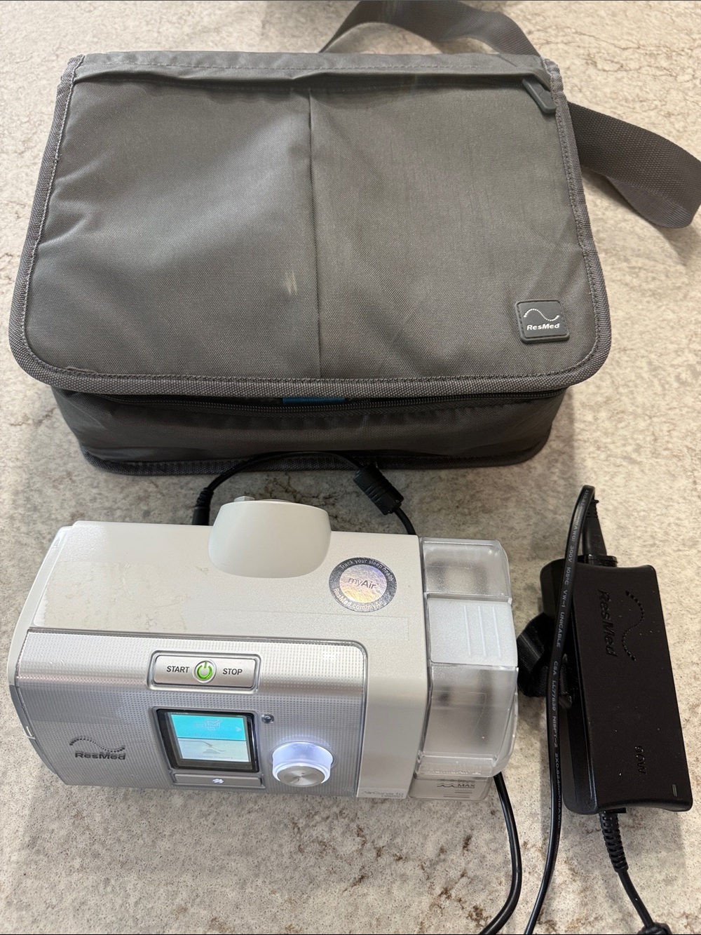 ResMed AirCurve10 Air Curve 10 Machine cord bag NO tubing or mask
